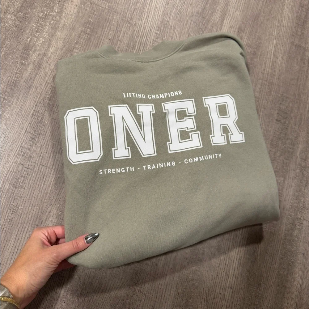 ONER ACTIVE MID WEIGHT SWEATSHIRT WITH PRINTED LOGO - Picture 6 of 6